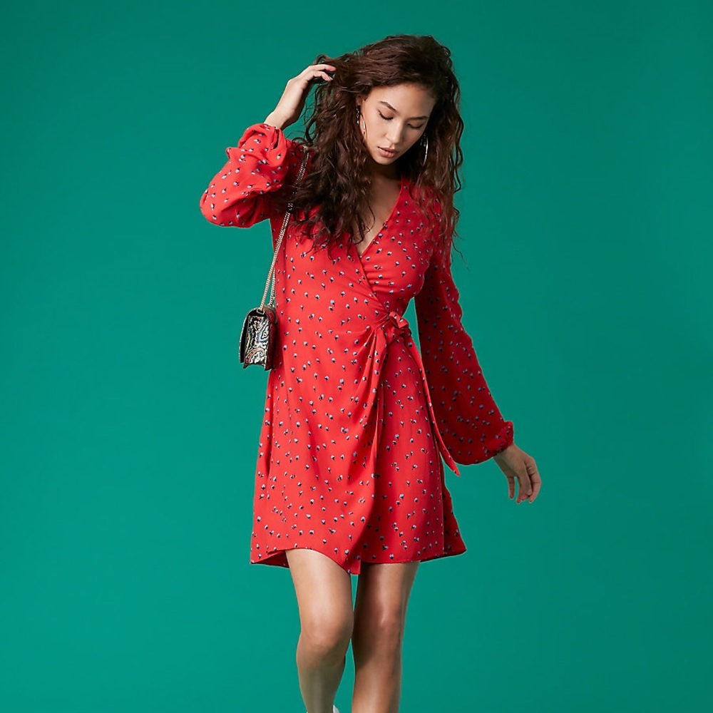 Diane von Furstenberg DVF West Wrap Dress NWT Med